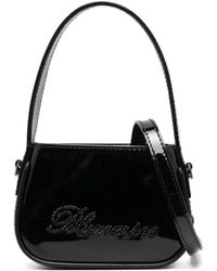 Blumarine - Crystal-Embellished Logo Mini Bag - Lyst