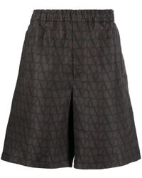 Valentino Garavani - Toile Iconographe Bermuda Shorts - Lyst