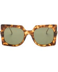 Etro - Occhiali Da Sole Oversize Con Effetto Tartarugato - Lyst