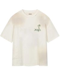 ROUGH - T-Shirt Mit Logo-Print - Lyst