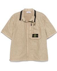Stone Island - Hemd Mit Kompass-Patch - Lyst