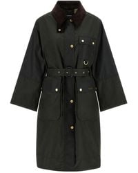 Barbour - Milda Waxed Trench Coat - Lyst