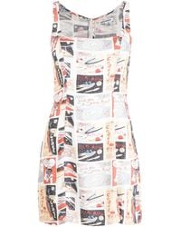 Reformation - Noha Graphic-print Dress - Lyst