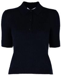Maria McManus - Short-Sleeve Button-Up Polo Shirt - Lyst