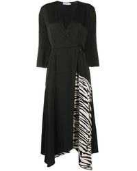 Calvin Klein Vestito asimmetrico con applicazione - Nero