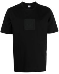C.P. Company - T-Shirt mit Logo-Applikation - Lyst