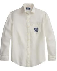 Polo Ralph Lauren - X Wimbledon 2026 Embroidered Classic Fit Linen Shirt - Lyst