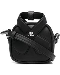 Courreges - Loop Leren Crossbodytas - Lyst