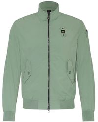 Blauer - Logo-Patch Zip-Up Jacket - Lyst