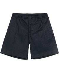 Moncler - Monogram-Jacquard Shorts - Lyst