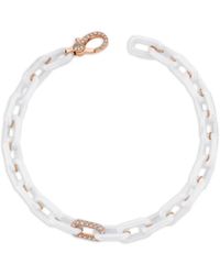 SHAY - 18Ct Rose Mini Cable-Link Diamond Bracelet - Lyst