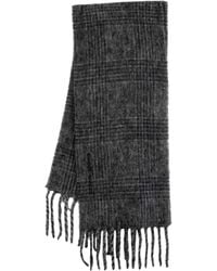 Samsøe & Samsøe - Alex Checked Fringed Scarf - Lyst
