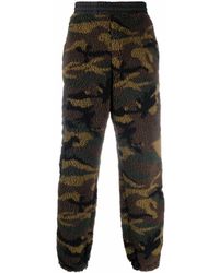 Versace Leer Leren Broek in het Zwart voor heren | Lyst NL