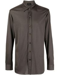 Brioni - Long-Sleeve Button-Up Shirt - Lyst