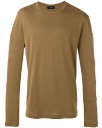 JOSEPH Plain T-shirt - Brown