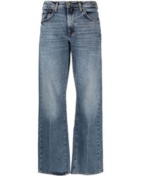 7 For All Mankind - Jeans a gamba ampia con applicazione - Lyst