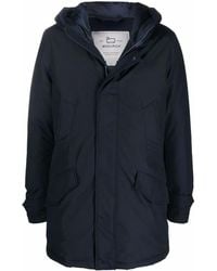 Woolrich - Padded Zip-Up Hooded Coat - Lyst