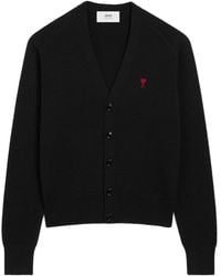 Ami Paris - ハートエンブロイダリー カーディガン - Lyst