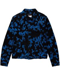 Purple Brand - Logo-Print Denim Jacket - Lyst