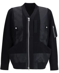 Sacai - Zip-Up Bomber Jacket - Lyst