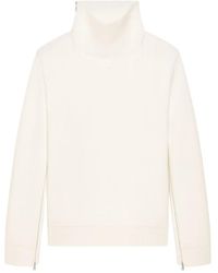 Courreges - High-Neck Zip-Detail Sweater - Lyst