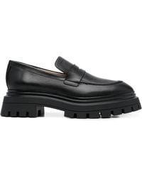Stuart Weitzman - Loafers Met Ronde Neus - Lyst