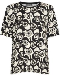 Elena Miro - Geometric-Pattern Crew-Neck T-Shirt - Lyst