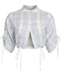Hevron - Eva Plaid Blouse - Lyst