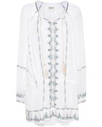 Isabel Marant - Parsley Embroidered-detail Cotton Dress - Lyst