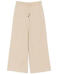 Fedeli - Drawstring-Waist Wide-Leg Trousers - Lyst