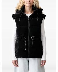 KARL LAGERFELD - Hooded Padded Gilet - Lyst