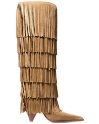 Michael Kors - Jayla Fringed Boots - Lyst