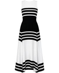 Temperley London - Robe Mi-Longue En Maille À Rayures - Lyst