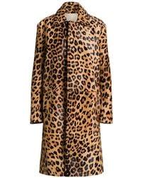 Alberta Ferretti - Leopard Print Coat - Lyst