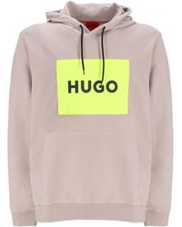 HUGO - Sudadera con capucha y logo - Lyst