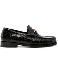 Versace - Loafers Met Krokodillen-reliëf - Lyst