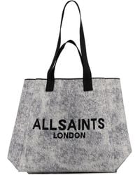 AllSaints - Borsa Tote Izzy Con Logo - Lyst