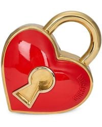 Moschino - Heart-Shaped Padlock Clutch Bag - Lyst