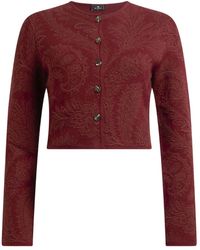 Etro - Cardigan Con Stampa Paisley Jacquard - Lyst