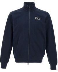 EA7 - Cotton Sweatshirt - Lyst