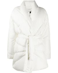 Khrisjoy Piumino con cintura - Bianco