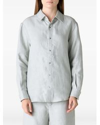 God's True Cashmere - Button-Up Linen Shirt - Lyst
