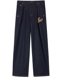 Off-White c/o Virgil Abloh - 90S Logo-Appliqué Straight-Leg Jeans - Lyst