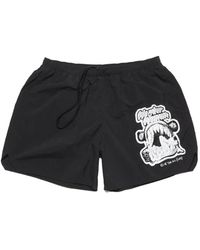 Acne Studios - Graphic-Print Swim Shorts - Lyst