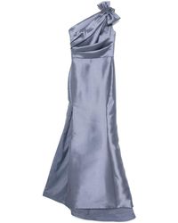 Amsale - Mikado Draped Bodice Dress - Lyst