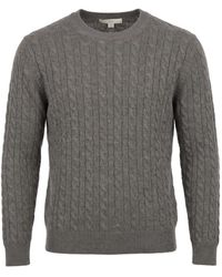 Malo - Cable-Knit Crew-Neck Sweater - Lyst