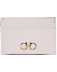 Ferragamo - Porte-Cartes Gancini En Cuir - Lyst