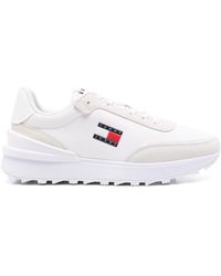 Tommy Hilfiger - Sneakers con applicazione logo - Lyst