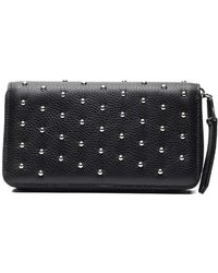 Poche Paris - Studded Zip Wallet - Lyst