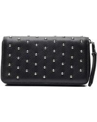 Poche Paris - Studded Zip Wallet - Lyst